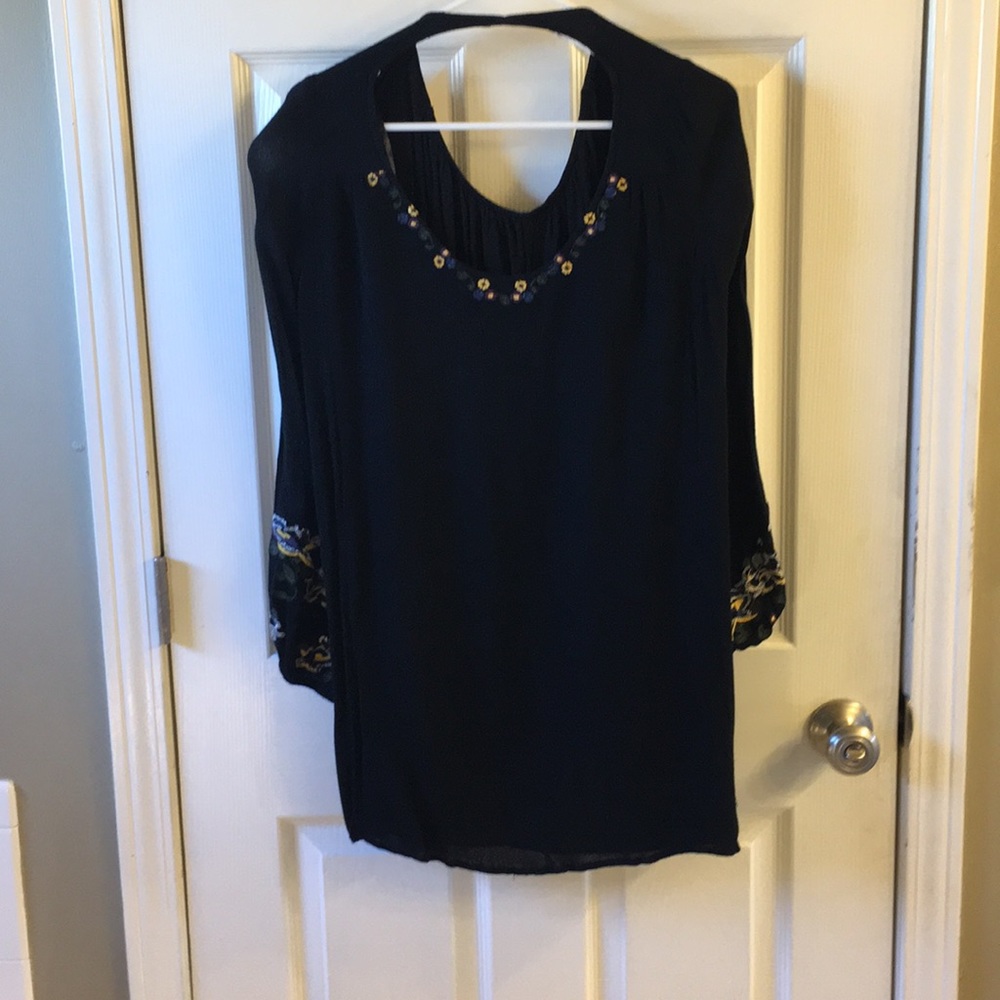 Altar’d State black embroidered cover up